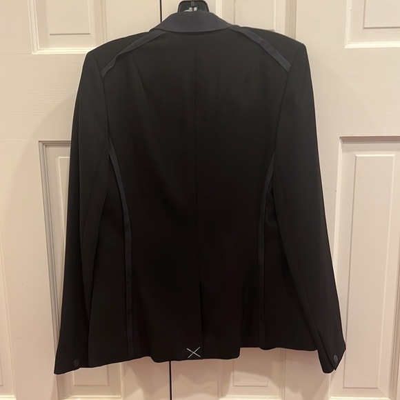 Rag and bone black blazer detail Rylie Single-Button Blazer crepe - Picture 14 of 15